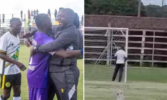 Βαριά τιμωρία για προπονητή που «πιάστηκε» να ουρεί στα δοκάρια για… γούρι (video)