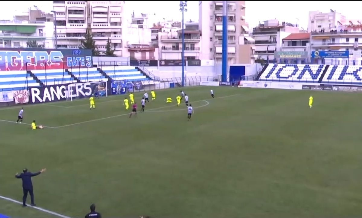 Ιωνικός-ΟΦ Ιεράπετρας: Γκάφα Αναγνωστόπουλου και ισοφάριση (video)