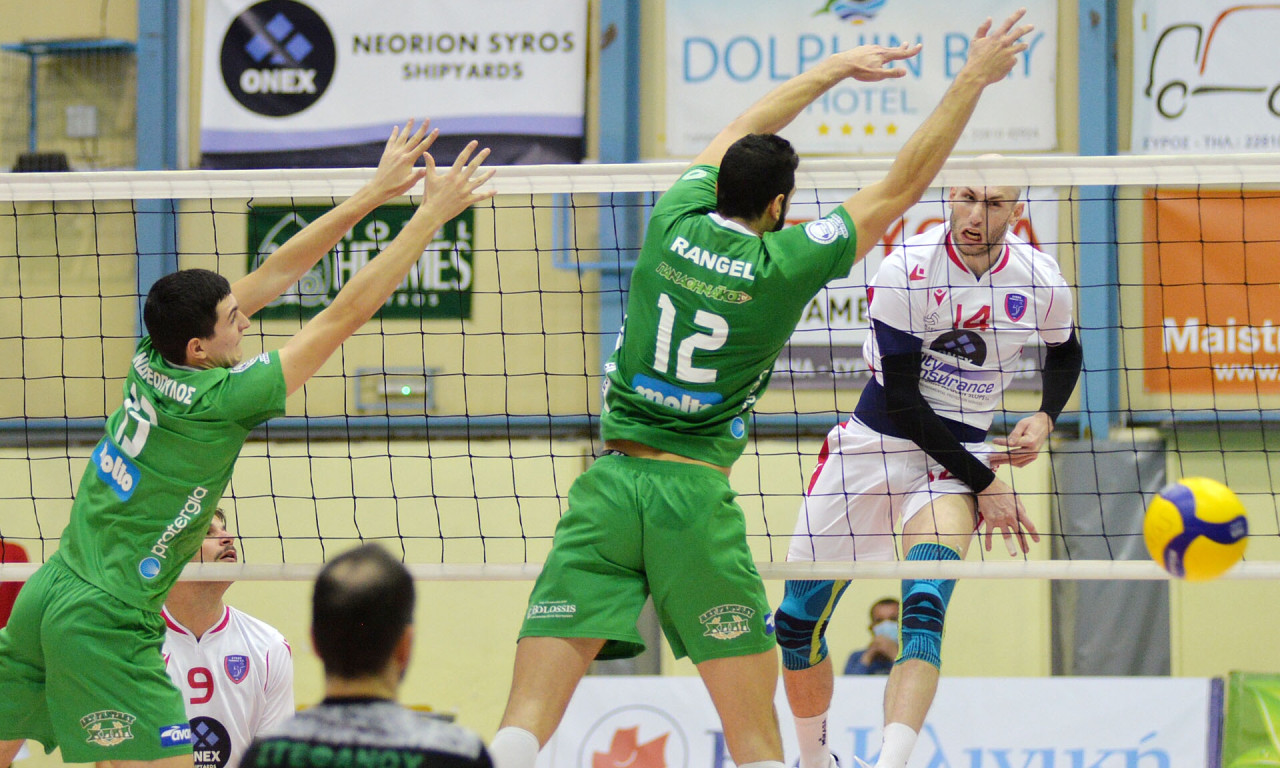 Φοίνικας Σύρου-Παναθηναϊκός 3-0: «Τρένο» προς τον τίτλο της Volley League