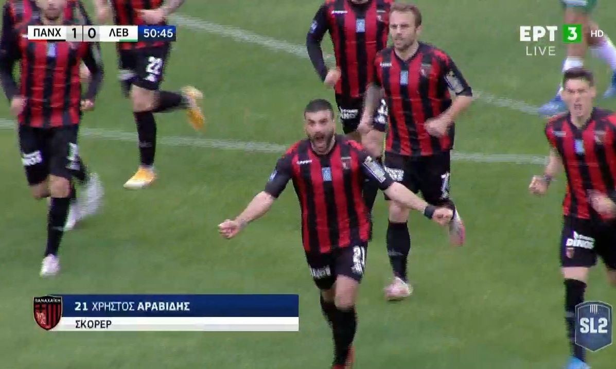 Παναχαϊκή-Λεβαδειακός: Σκόραρε με πέναλτι ο Αραβίδης (video)