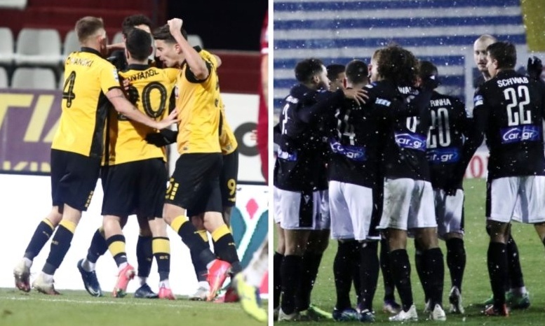 Super League: Χαμός στη βαθμολογία μετά τις νίκες ΠΑΟΚ και ΑΕΚ (photos)