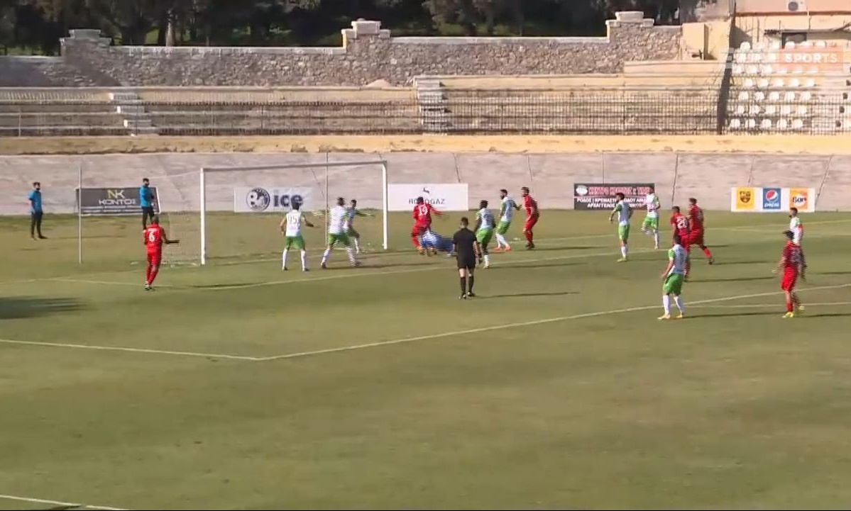 Διαγόρας-Καραϊσκάκης: Προβάδισμα με κεφαλιά Κονέ (video)