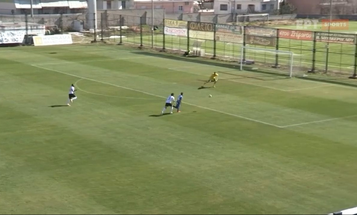 Δόξα Δράμας-Χανιά: Γκολ με ωραίο πλασέ ο Βασιλόγιαννης (video)