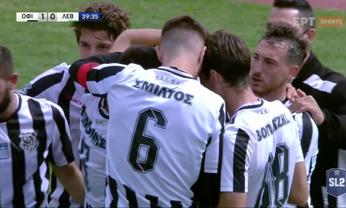 ΟΦ Ιεράπετρας-Λεβαδειακός: Πέναλτι και γκολ με Κούστα (video)