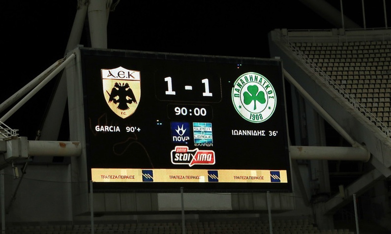 Super League: Η βαθμολογία μετά το ΑΕΚ-Παναθηναϊκός 1-1 και Άρης-ΠΑΟΚ 0-1 (video+photos)