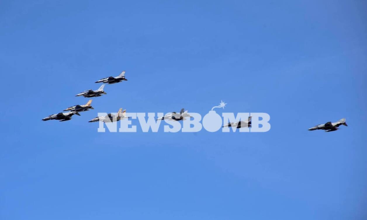 «Ηνίοχος 2021»: Mαχητικά αεροσκάφη πάνω από την Αθήνα