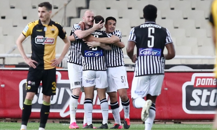ΑΕΚ-ΠΑΟΚ: Ασπρόμαυρο ξέσπασμα και 0-2 - Δύο γκολ σε 4 λεπτά (photos+videos)