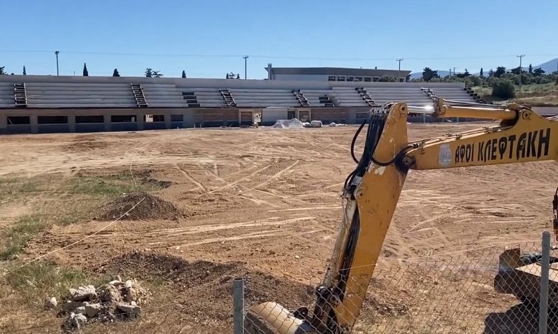 ΑΕΚ: Προχωρούν οι εργασίες στο γήπεδο στα Σπάτα (video)