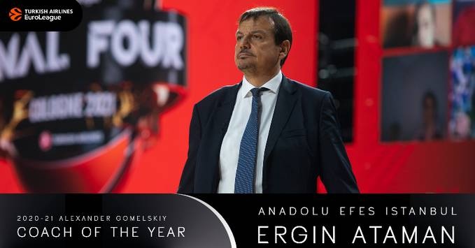 Euroleague: Κορυφαίος προπονητής της σεζόν ο Αταμάν