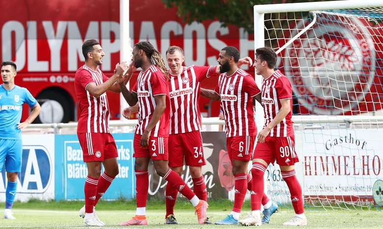 Ολυμπιακός-Κραϊόβα: Οβίδα του Χασάν στο δοκάρι - Έκανε το 2-0 ο Εμβιλά! (video+photos)