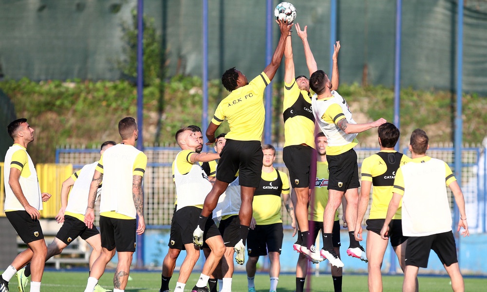 ΑΕΚ: Προπονήθηκε στο στάδιο Γκρμπάβιτσα (photos)