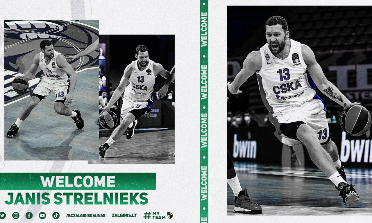 Euroleague: Από την Μόσχα στο Κάουνας ο Στρέλνιεκς