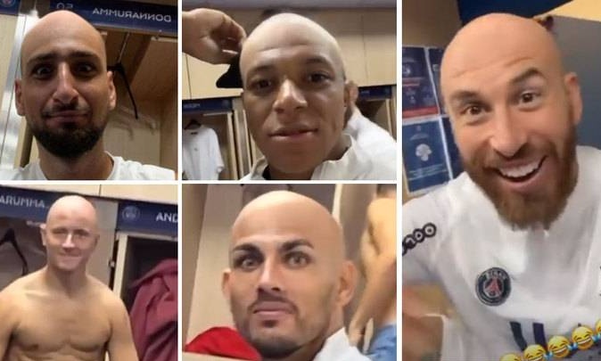 Παρί Σεν Ζερμέν: Εμπαπέ και Σέρχιο Ράμος… καράφλιασαν! (Video)