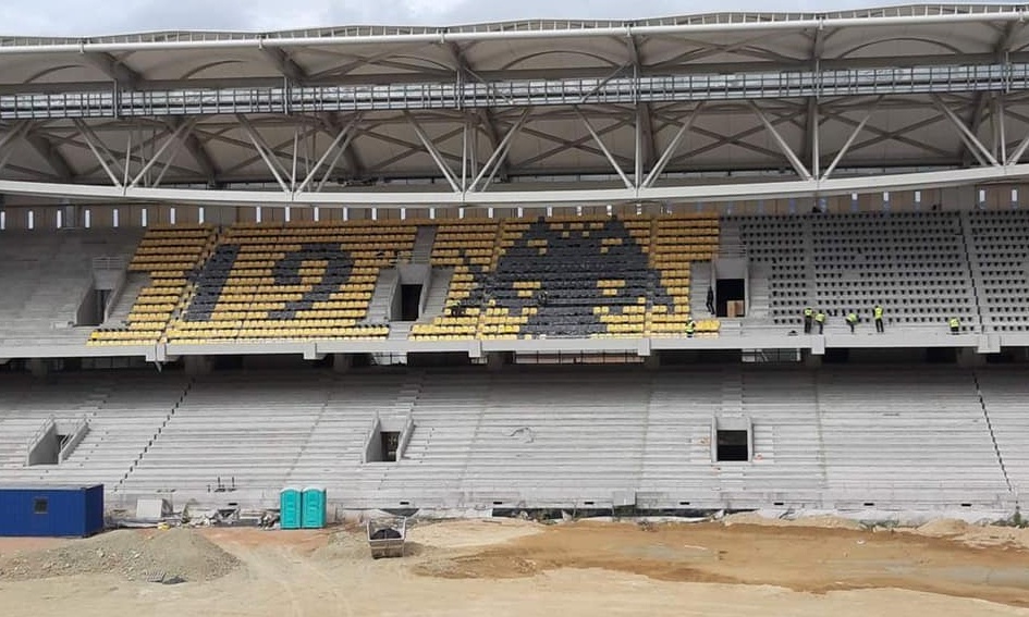 ΑΕΚ: Ο «Δικέφαλος Αετός» πήρε θέση στην Αγιά Σοφιά! (photos)