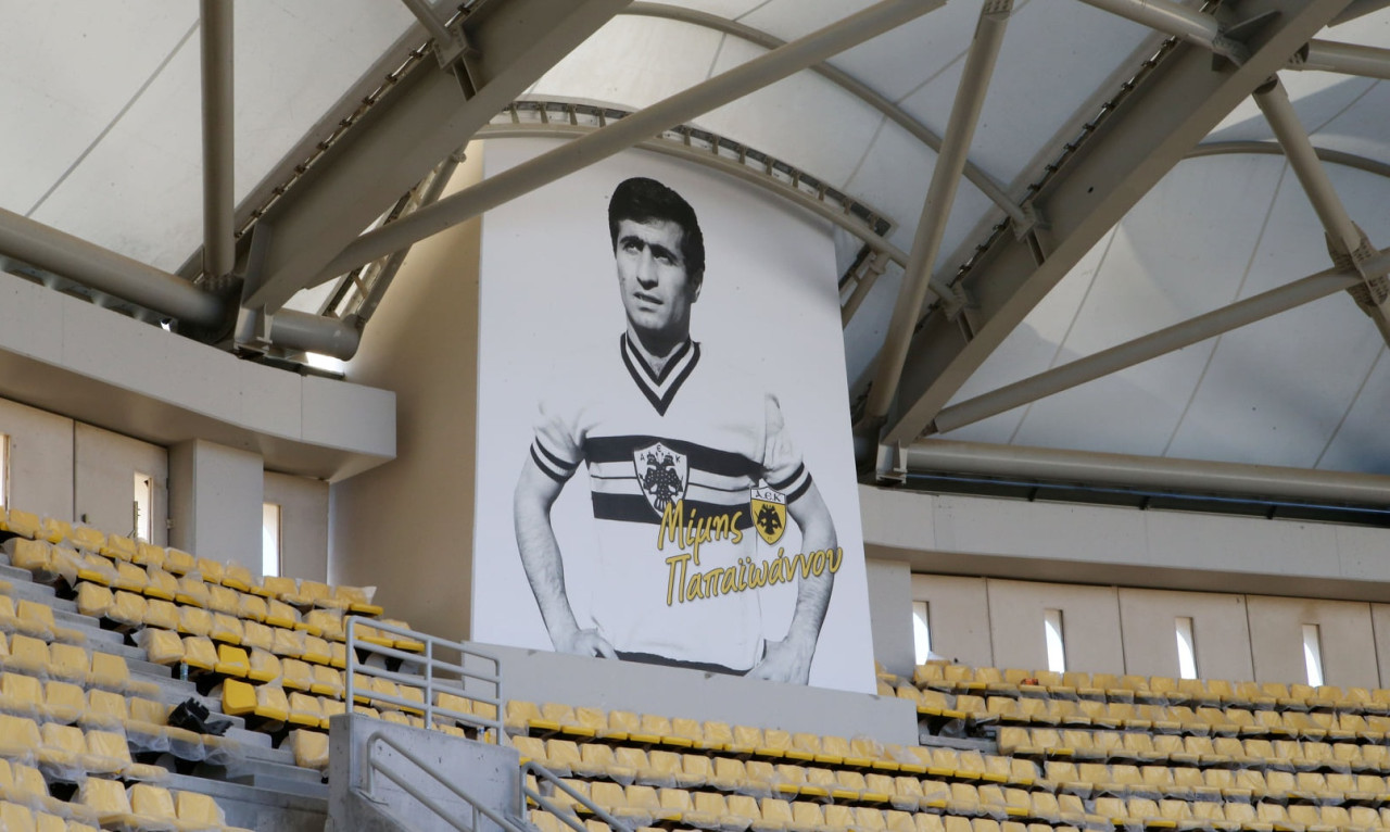 ΑΕΚ: Και η μορφή του Παπαϊωάννου στους πυλώνες του νέου γηπέδου (photos)