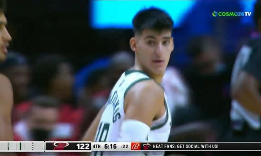 NBA: Οι πρώτοι πόντοι του Γιώργου Καλαϊτζάκη (video)