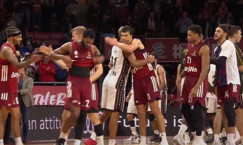 Μπάγερν Μονάχου-Αρμάνι Μιλάνο 83-77: Της έσπασε το αήττητο με Λούσιτς και Ουόλντεν