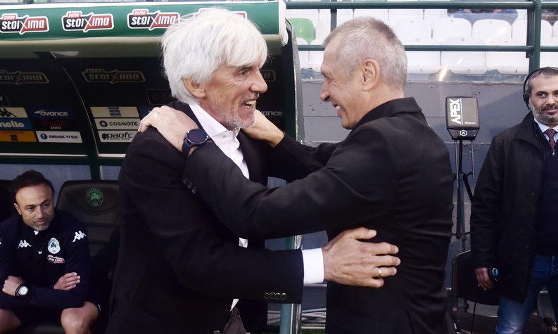 Παναθηναϊκός-ΟΦΗ: Η αγκαλιά του Νιόπλια με Γιοβάνοβιτς και το χειροκρότημα του κόσμου! (photos)