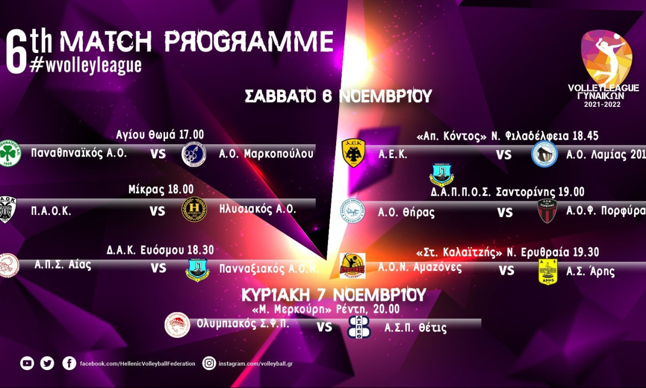 Volley League Γυναικών: Τα… βλέμματα σε Μαρούσι, Νέα Ερυθραία και Ρέντη