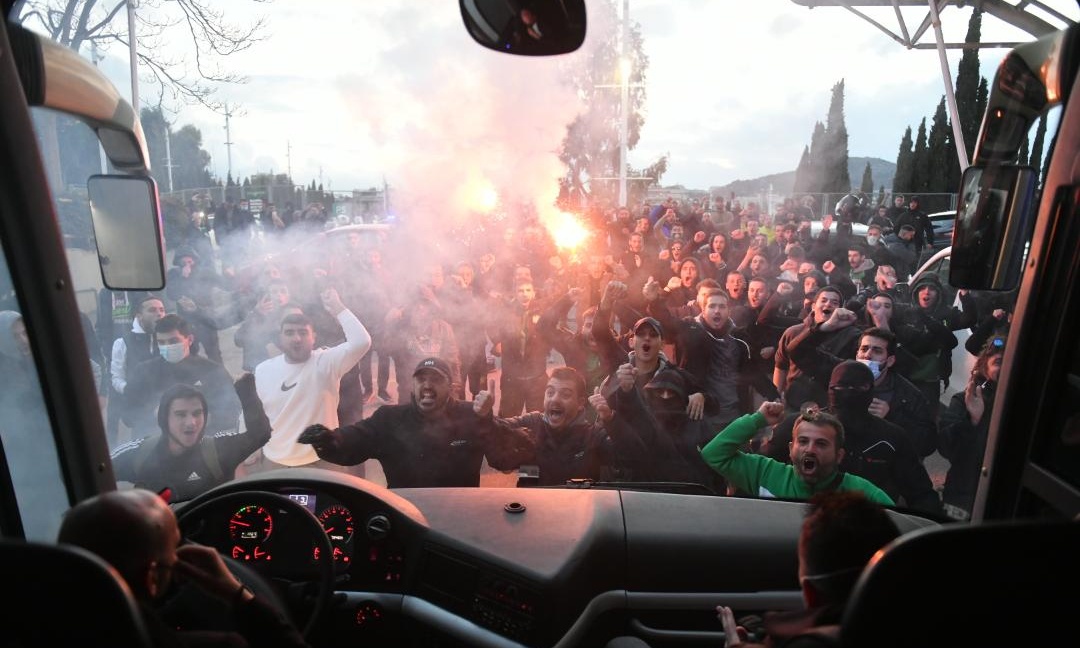 Ολυμπιακός-Παναθηναϊκός ΟΠΑΠ: Αναχώρησαν μέσα σε αποθέωση για το ΣΕΦ οι «πράσινοι» (photos&video)