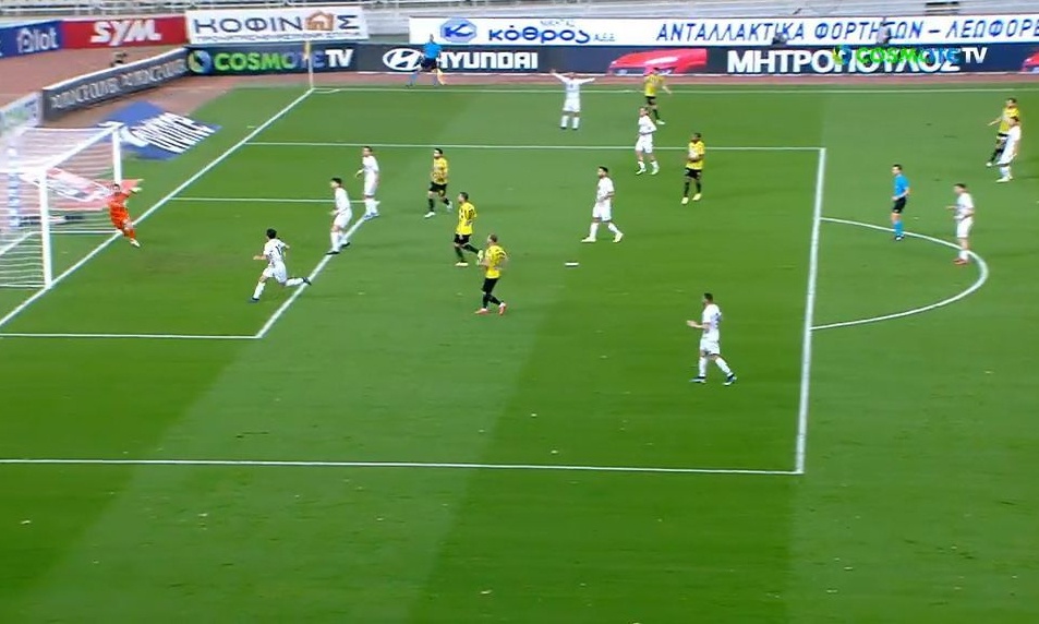 ΑΕΚ-Κηφισιά: Δοκάρι με Ρότα (video)