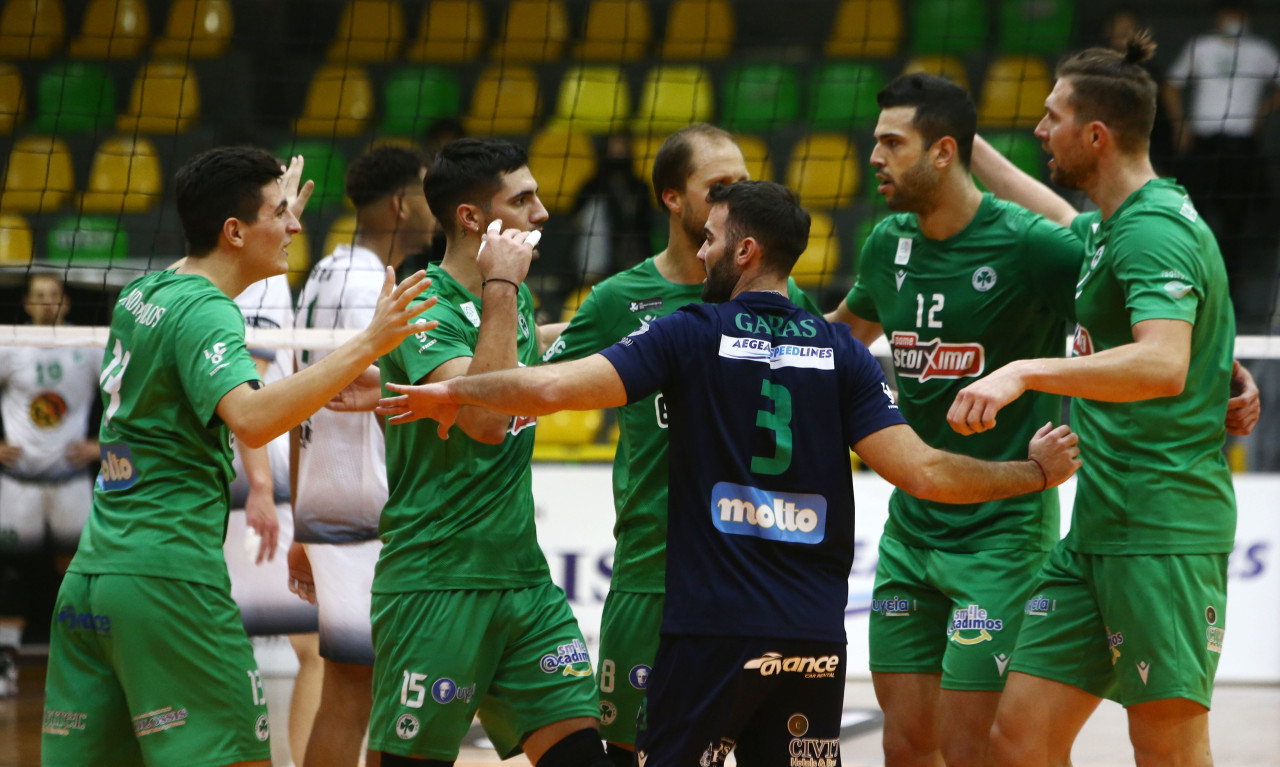 Volley League ανδρών: Με «περίπατο» επιστροφή στις νίκες ο Παναθηναϊκός