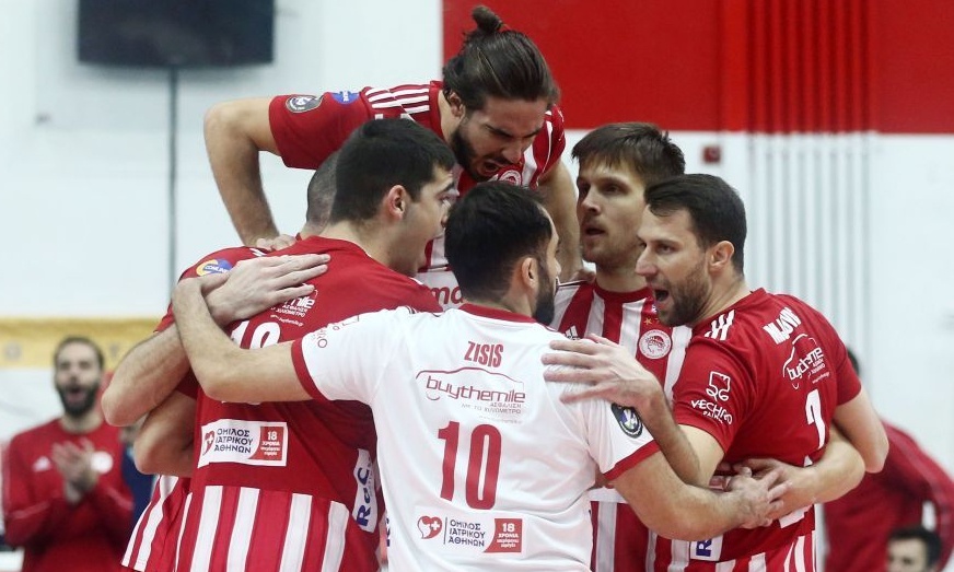 Ολυμπιακός - Παναθηναϊκός: «Ερυθρόλευκο» το πρώτο σετ (video)