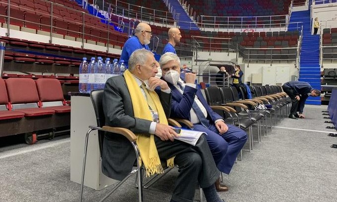 Ιστορική συνάντηση Παπαδόπουλου-Μιζράχι στην Αγία Πετρούπολη (photo)