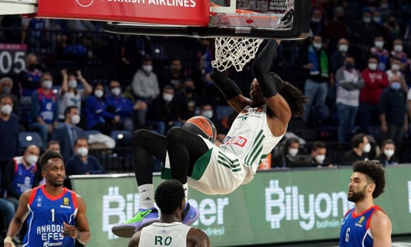 Αναντολού Εφές-Παναθηναϊκός ΟΠΑΠ: Επιβλητικό κάρφωμα του Έβανς (video)