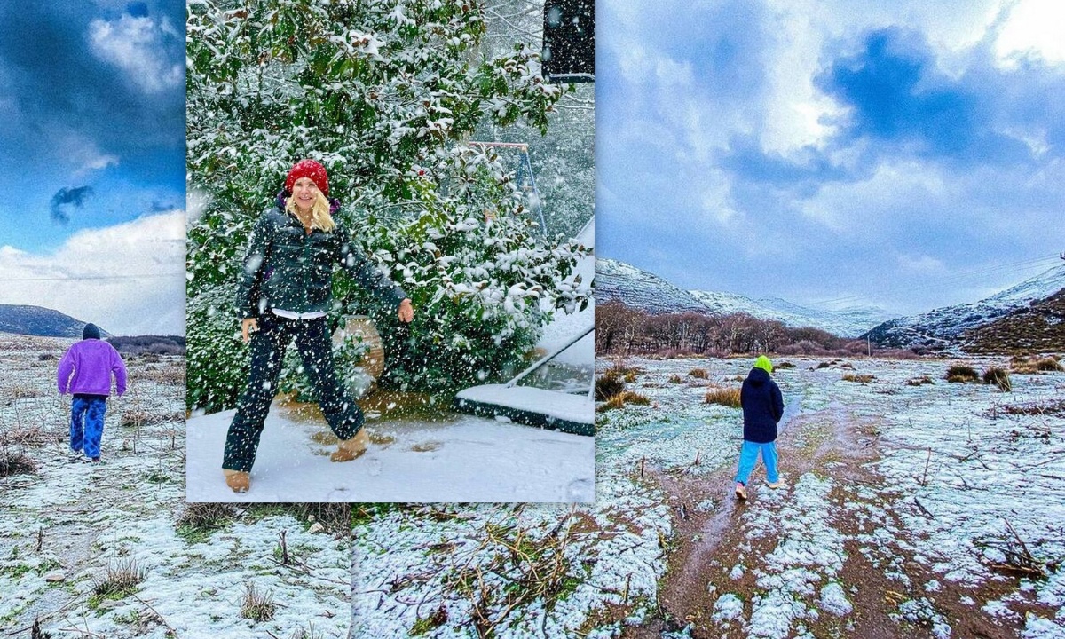 Κακοκαιρία Ελπίδα: Το τηλεφώνημα του Άγγελου Λάτσιου από την χιονισμένη Άνδρο στη μαμά του, Ελένη