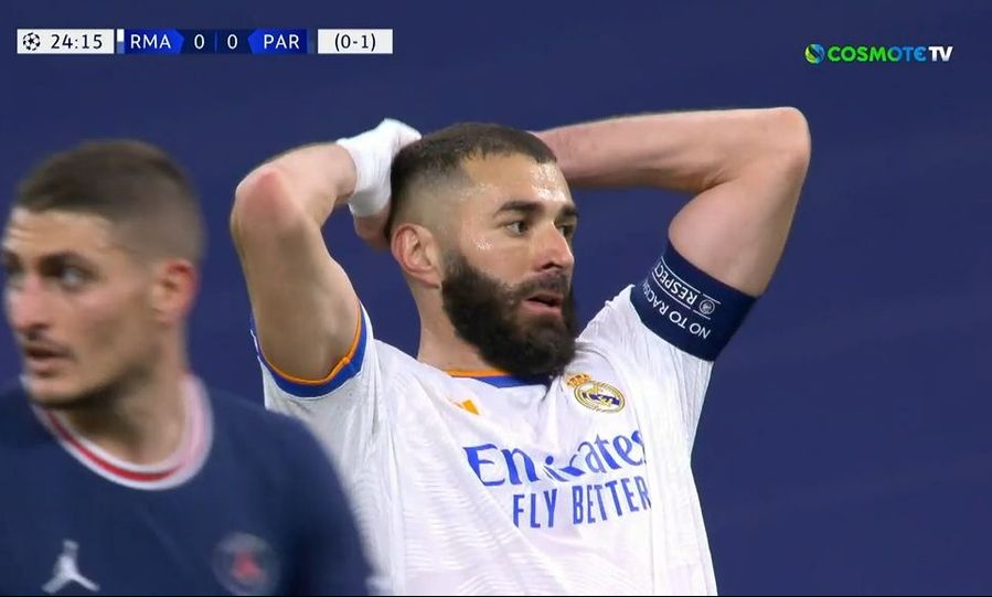 Ρεάλ Μαδρίτης-Παρί Σεν Ζερμέν: Άγγιξε το 1-0 ο Μπενζεμά - Τρομερό τακουνάκι του Γάλλου (videos)
