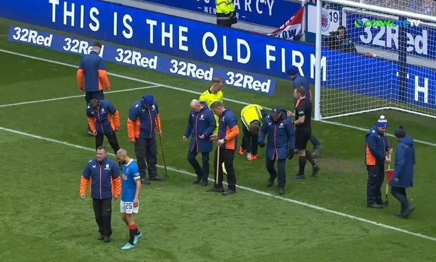 Ρέιντζερς-Σέλτικ: Γέμισε σπασμένα μπουκάλια η εστία του Χαρτ! (vid)