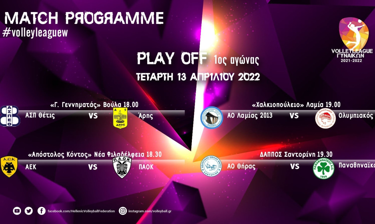 Volley League Γυναικών: Πράξη πρώτη αύριο για τους 8 «μαχητές» των play off