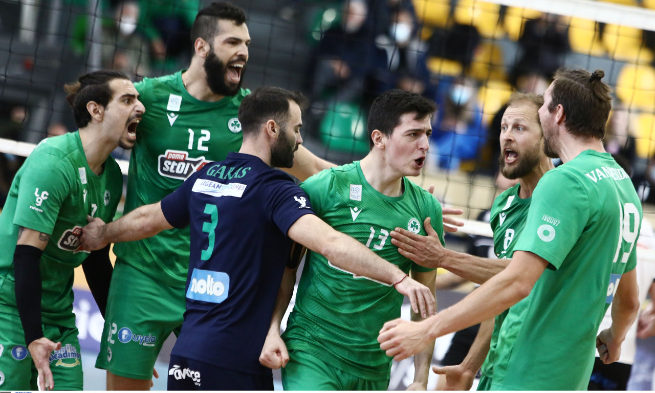 Volley League Ανδρών: Νίκη τίτλου για τον Παναθηναϊκό που «σάρωσε» τον ΠΑΟΚ με 3-0 σετ