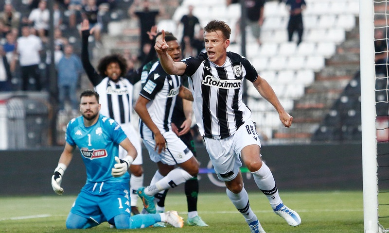 ΠΑΟΚ-Παναθηναϊκός: Μονόλογος του «Δικεφάλου» το πρώτο ημίχρονο και 2-0 με Σβαμπ, Άκπομ (photos)