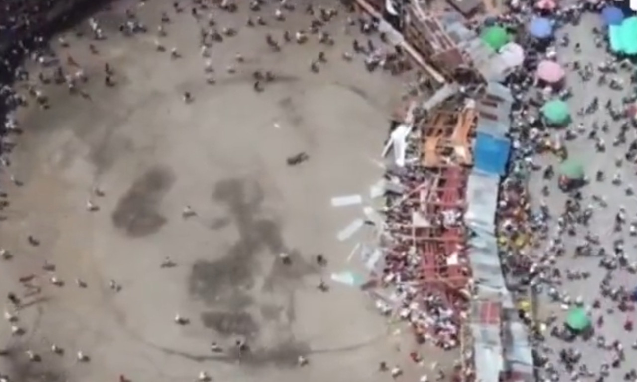 Χάος στην Κολομβία – Κατέρρευσε εξέδρα σε ταυρομαχία, 4 νεκροί και δεκάδες τραυματίες (vids)