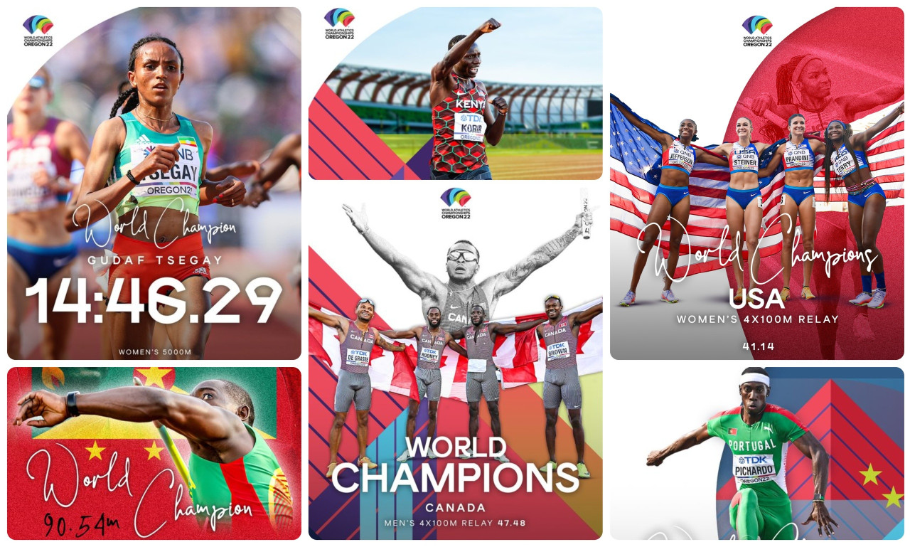 Παγκόσμιο Στίβου: ΗΠΑ και Καναδάς την έκπληξη – Παγκόσμιοι οι Πιτσάρδο, Κορίρ, Τσενγκάι και Πίτερς