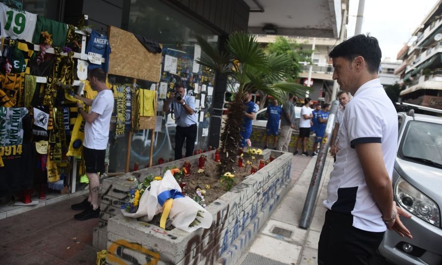 Ίβιτς και Μακάμπι Τελ Αβίβ τίμησαν τη μνήμη του Άλκη Καμπανού στο σημείο που δολοφονήθηκε (video)