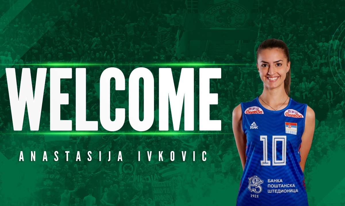 Volley League – Παναθηναϊκός: Στα «πράσινα» και με τη βούλα η Σέρβα, Αναστασία Ίβκοβιτς