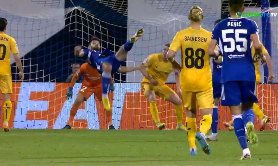 Champions League: Μαγικό γκολ με ψαλιδάκι ο Πέτκοβιτς και προβάδισμα πρόκρισης η Ντιναμό (video)