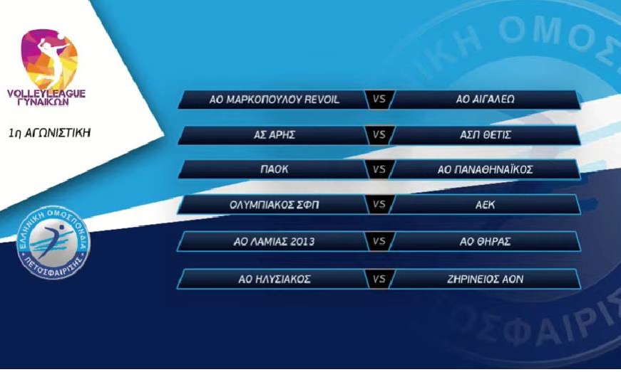 Volley League Γυναικών: Πρεμιέρα με δύο ντέρμπι, 2η αγωνιστική το ντέρμπι «αιωνίων»