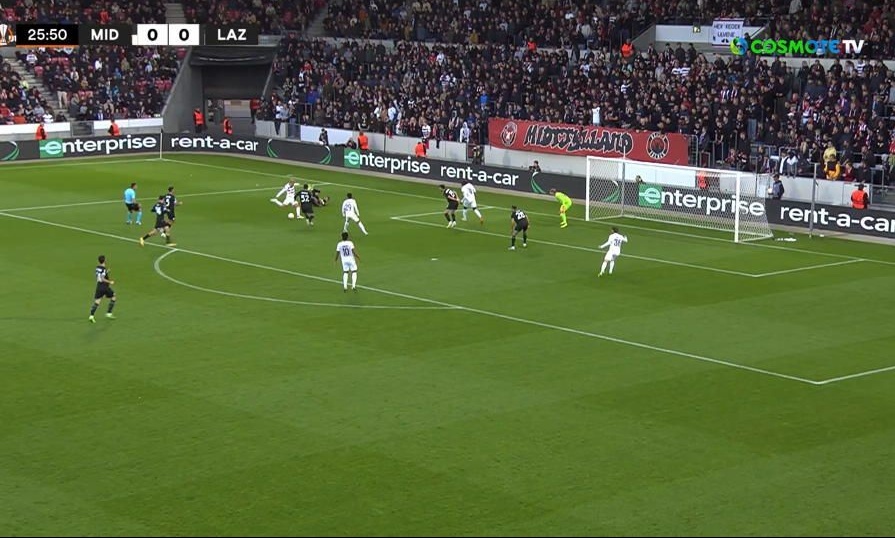 Europa League: Εκρηκτικό ξεκίνημα της Μίντιλαντ κόντρα στην Λάτσιο - Δυο γκολ σε τέσσερα λεπτά (vid)