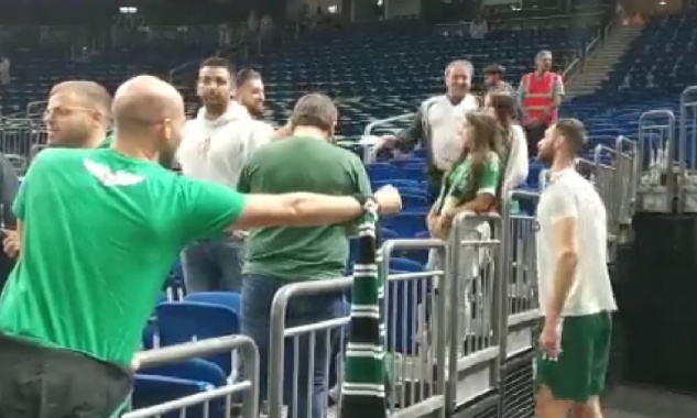 Άλμπα Βερολίνου-Παναθηναϊκός: Με κόσμο στο πλευρό τους οι «πράσινοι» (video)