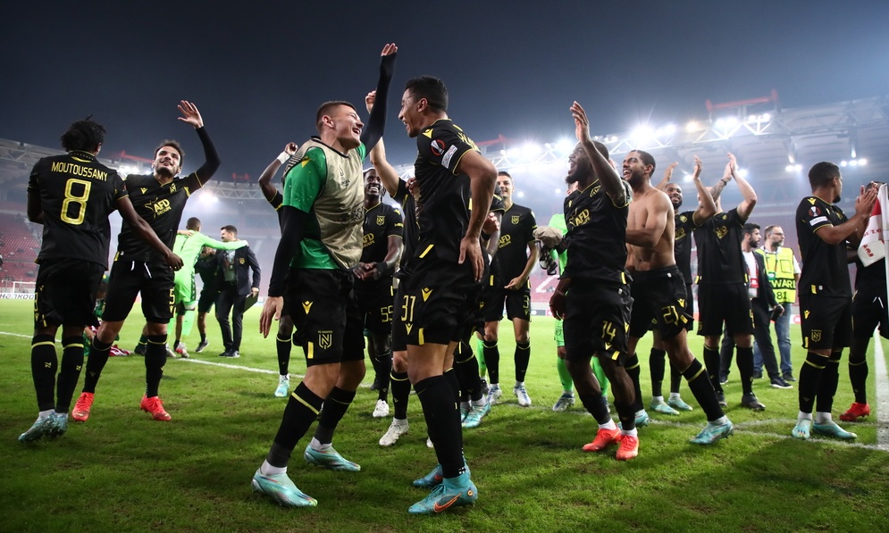 Ολυμπιακός-Ναντ: Ουραγοί χωρίς νίκη οι «ερυθρόλευκοι» - Η βαθμολογία του ομίλου