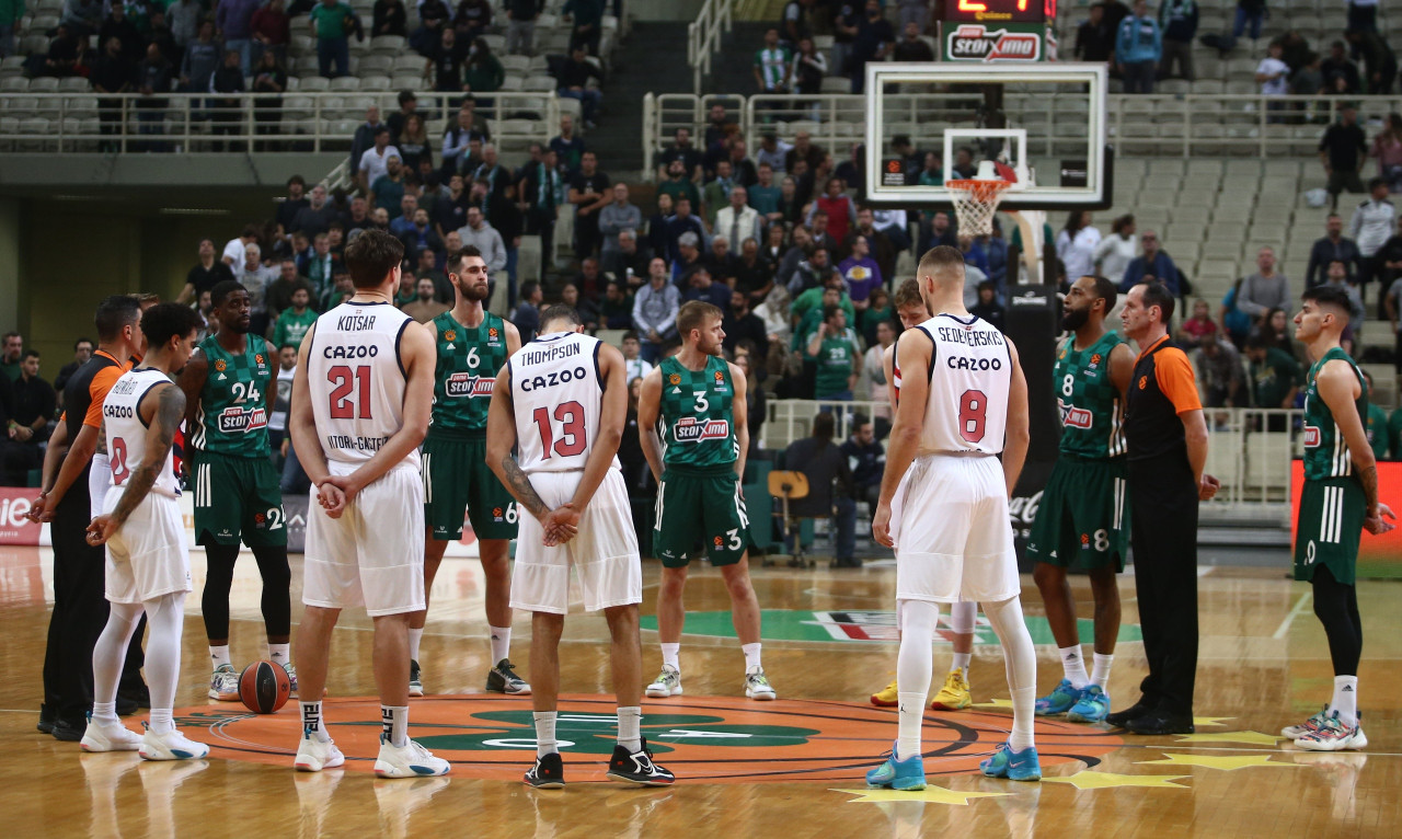 Παναθηναϊκός-Μπασκόνια: Συγκίνηση στο ΟΑΚΑ - Ενός λεπτού σιγή για τον χαμό του Μιχάλη Τουρνάκη