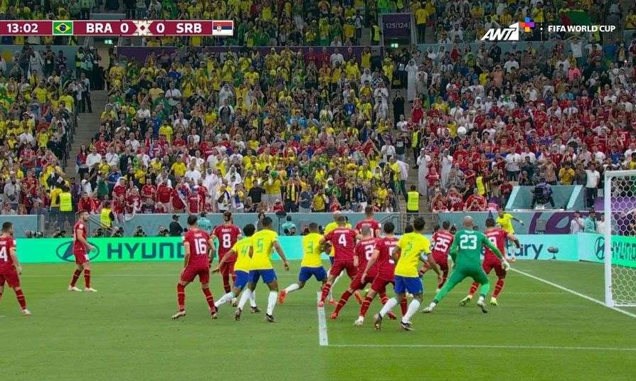 Μουντιάλ 2022: Απειλή με απ’ ευθείας κόρνερ για τη Βραζιλία (Video)