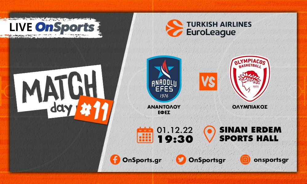 Live Chat Αναντολού Εφές-Ολυμπιακός 82-71 (Τελικό)