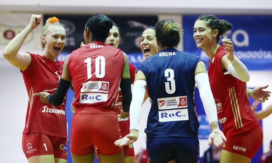 Volley league Γυναικών: Δύσκολη «έξοδος» στη Θεσσαλονίκη για τον Ολυμπιακό