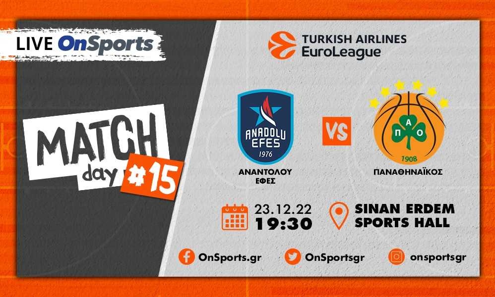 Live Chat Αναντολού Εφές - Παναθηναϊκός 42-26 (Ημίχρονο)