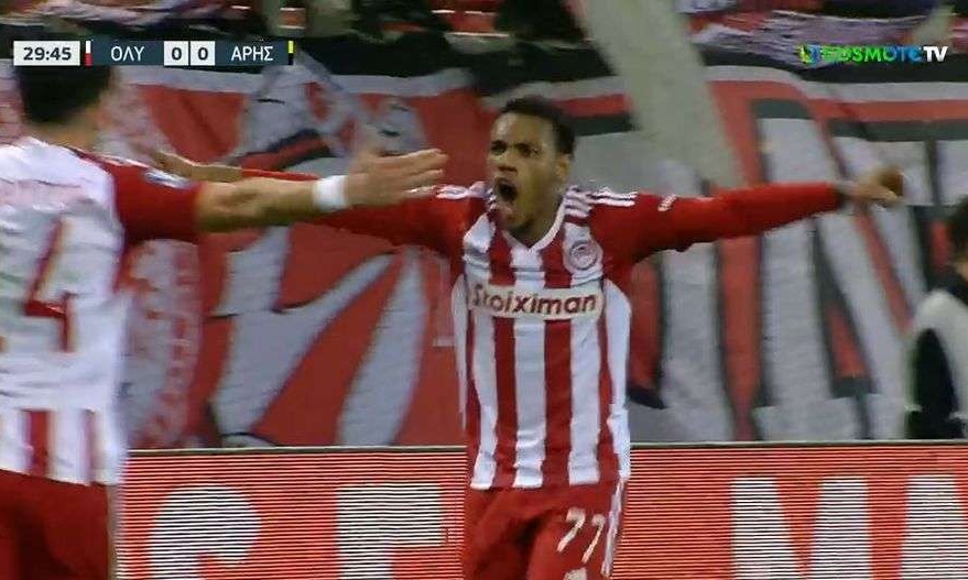 Ολυμπιακός-Άρης: Γκάρι Ροντρίγκες και 1-0 (Video)
